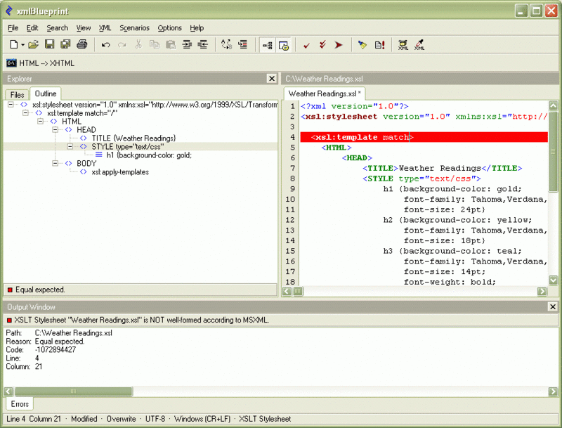XmlBlueprint XML Editor Screenshot